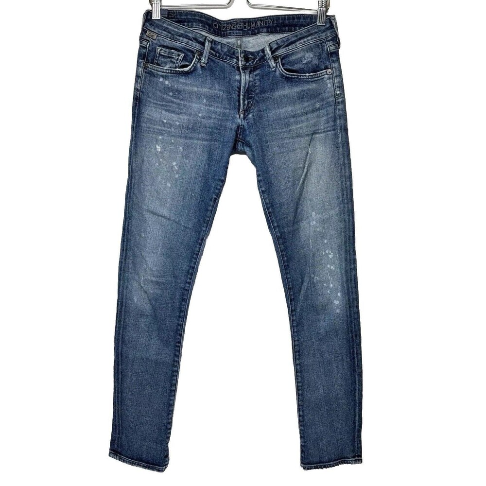 Citizens of Humanity Womens Jeans 29 Skinny Low Rise Denim Medium Wash